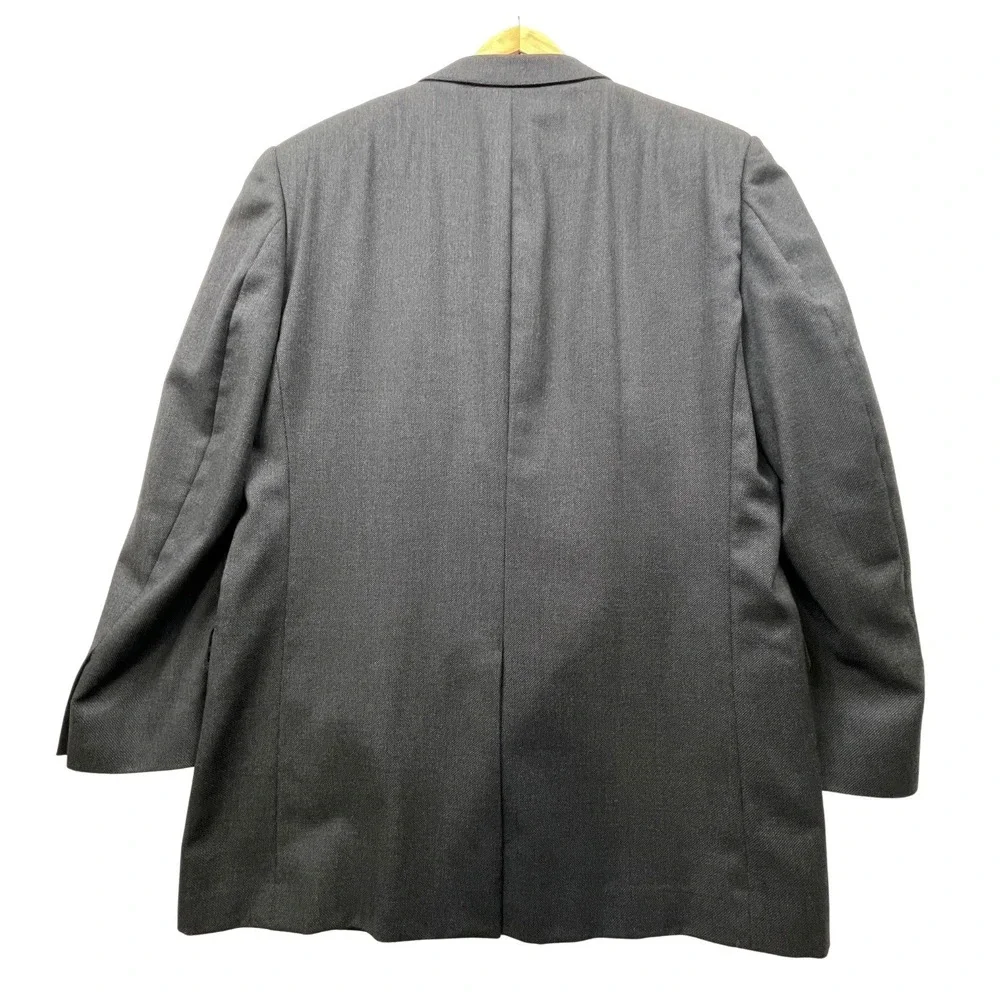 Jos. A. Bank Signature Gold 44L Blazer Wool Birdseye‎ Weave Jacket Charcoal Gray